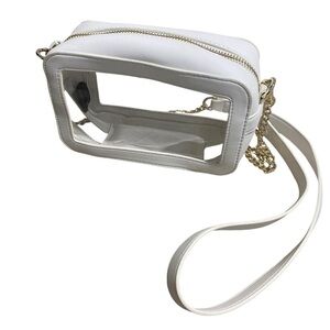 Altar’d State White & Gold Clear Transparent Stadium Event Concert Festival Bag